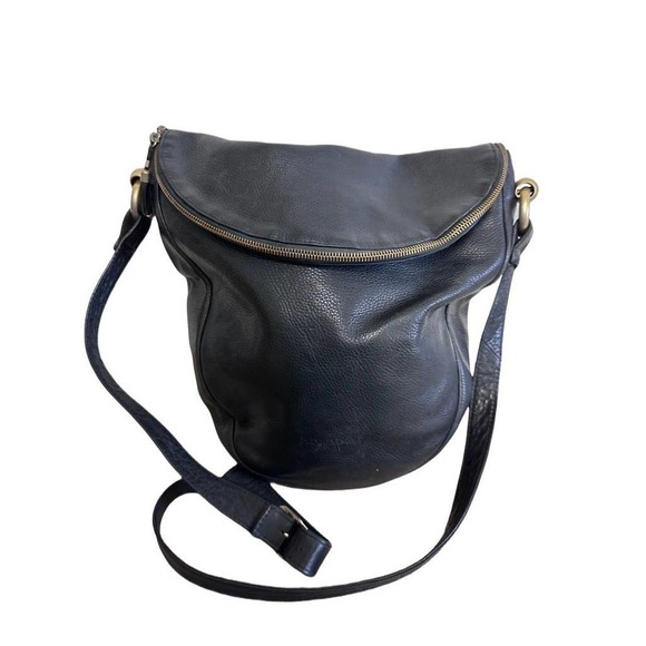 PLINIO VISONA MADE IN ITALY LEATHER PURSE Shoulder bag Zipper Detail - Picture 1 of 7